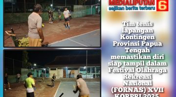 Tim Tenis lapangan Papua Tengah Siap Berlaga di FORNAS XVII KORPRI 2025 Palembang