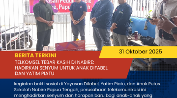 Telkomsel Tebar Kasih di Nabire: Hadirkan Senyum untuk Anak Difabel dan Yatim Piatu