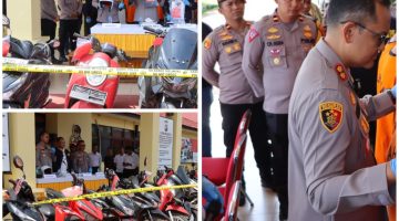 Polres Ketapang Gelar Konferensi Pers Kasus Curanmor Yang sempat Viral Di Media Sosial