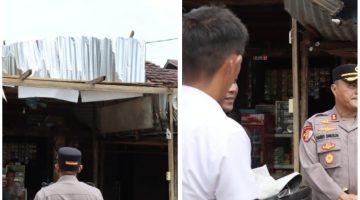 Kapolres Melawi Salurkan Bantuan Kepada Pemilik Kios di Terminal Sidomulyo