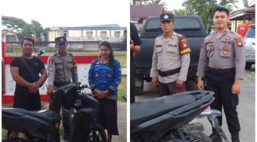 Respon Cepat, PAMAPTA II Polres Landak Amankan Satu Unit Motor Tanpa Pemilik di Gang Pasansa